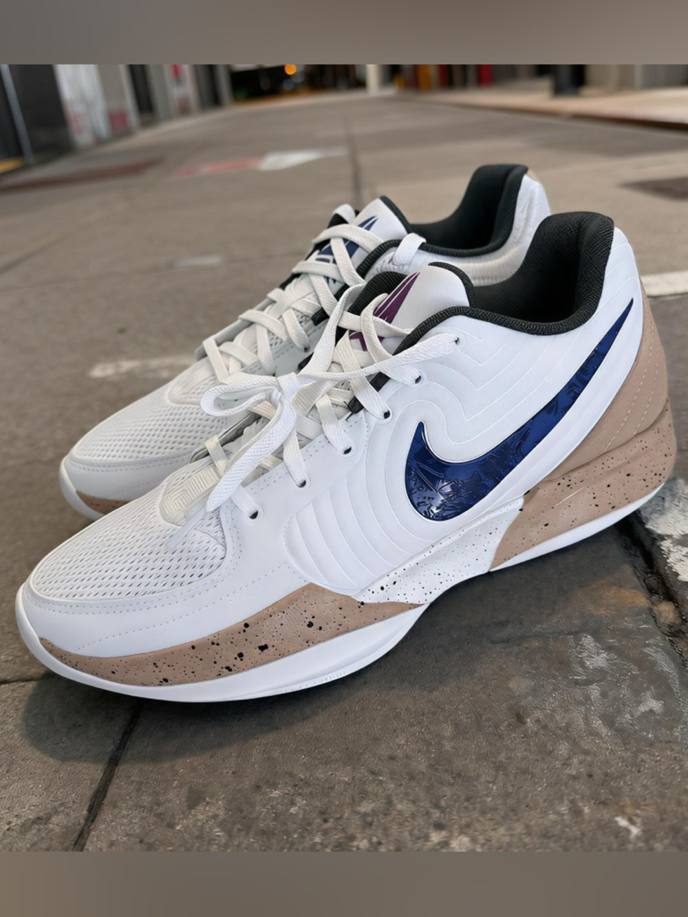 Nike Ja 2 White Astronomy Blue Hemp Men’s 8 Women’s 9.5 NIB Basketball Shoes